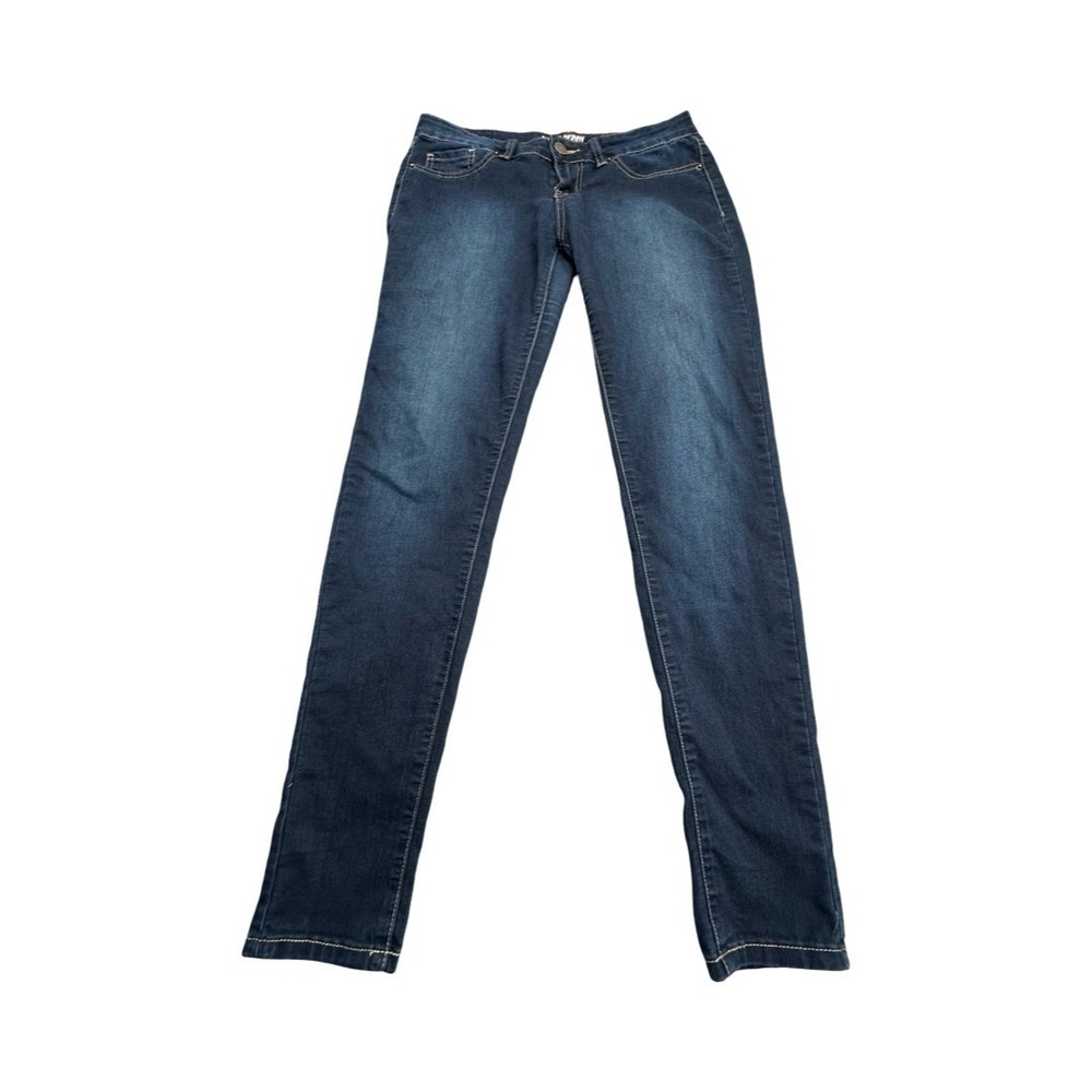 YMI Jeans Women 9 Blue Super Skinny Low Rise Dark Wash Stretch Denim Pants